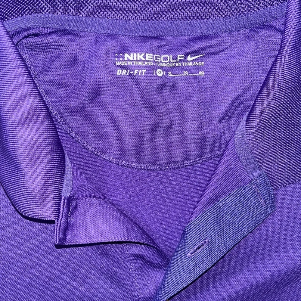 3/25$ (Mix&Match) Nike Polo Golf Shirt Moisture Wicking Dri Fit Purple XL - Picture 5 of 12